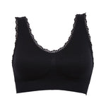 New Women Lady Chic Casual Solid Lace Fitness Bra