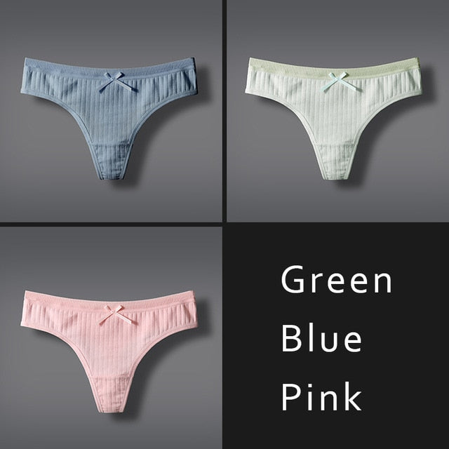 DULASI Sexy Lingerie Women's Cotton G-String Thong Panties