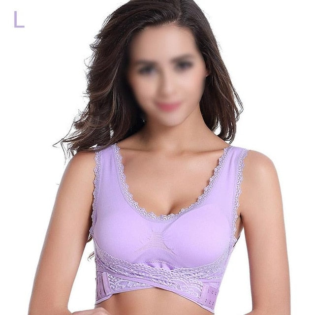 Lingerie Wireless Sports Sexy Lace Breathable Bra